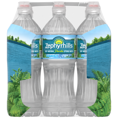 Zephyrhills  Spring water 700mL 12pack bottle right view 