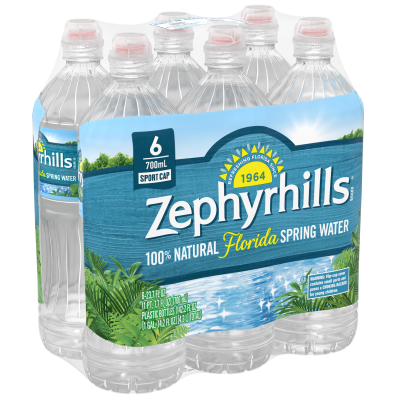 Zephyrhills  Spring water 700mL 6pack bottle