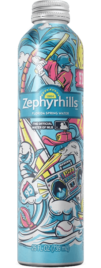 Zephyrhills Florida Spring Water 25 fl oz Aluminum Bottle