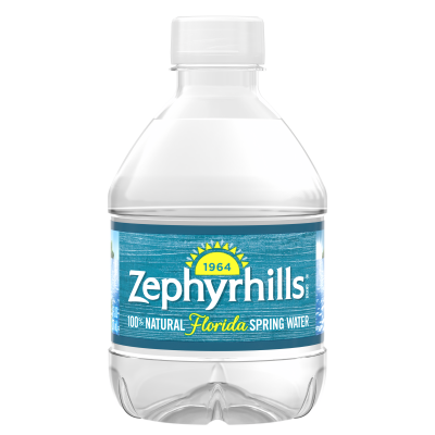 8 Ounce Bottled Spring Water  Zephyrhills® Brand 100% Mountain Spring Water