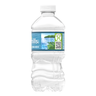 Zephyrhills Spring Water 12oz bottle right view