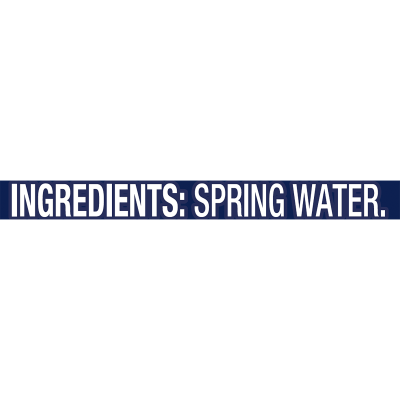 Zephyrhills  Spring water 1L 15pack bottle ingredients