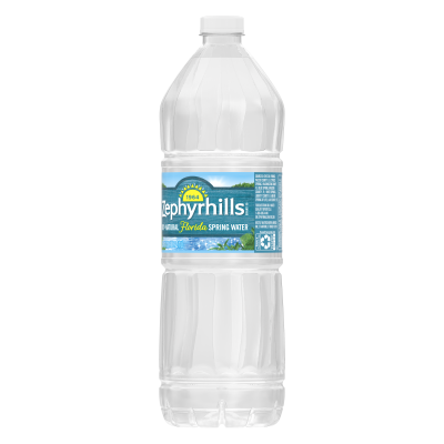 Zephyrhills  Spring water 1L Single bottle right view