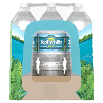 Zephyrhills  Spring water 1.5L 12pack bottle right view