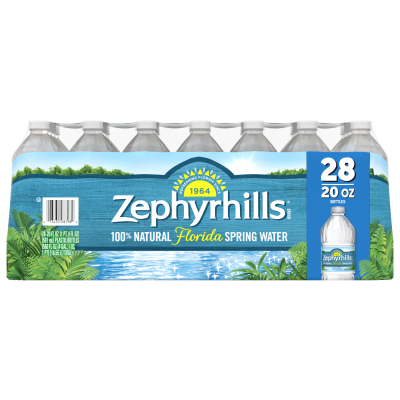 Zephyrhills Spring Water 20oz product detail 28 pack front view