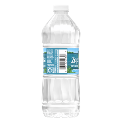 Zephyrhills Spring Water 20oz single bottle back view