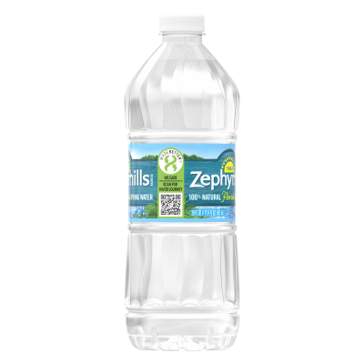 Zephyrhills Spring Water 20oz single bottle left view