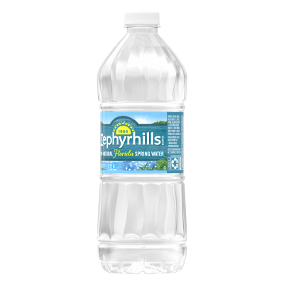 Zephyrhills Spring Water 20oz single bottle right view