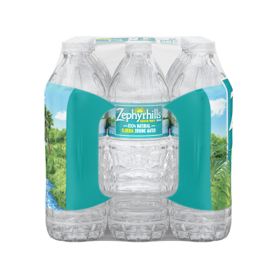Zephyrhills Spring water product details 500mL 12 pack right view
