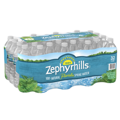 8 Ounce Bottled Spring Water  Zephyrhills® Brand 100% Mountain Spring Water