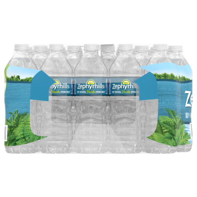 Zephyrhills Spring water product details 500mL 35 pack right view