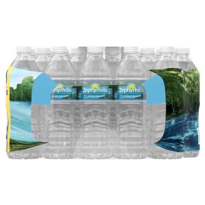 Zephyrhills Spring water product details 500mL 40 pack right view