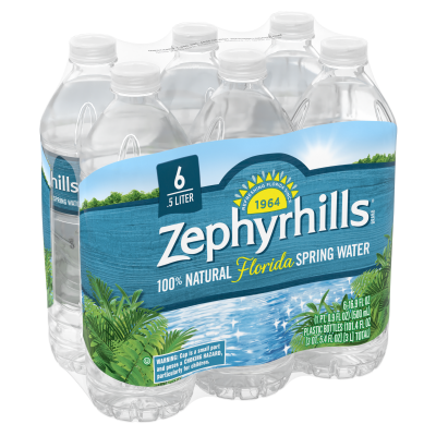 Zephyrhills Spring water product details 500mL 6 pack