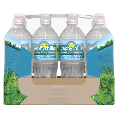 Zephyrhills  Spring water 700mL 24pack bottle right view