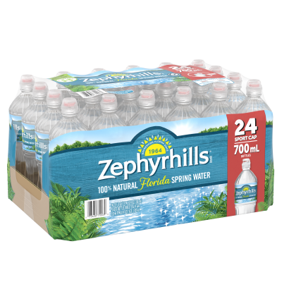Zephyrhills  Spring water 700mL 24pack bottle