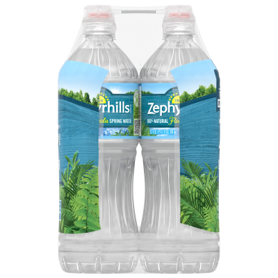 Zephyrhills  Spring water 700mL 6pack bottle right view