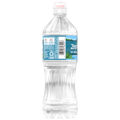 Zephyrhills  Spring water 700mL single bottle back view