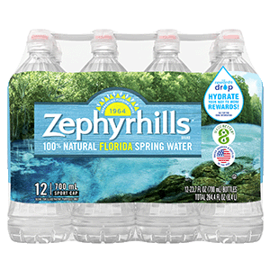 Zephyrhills  Spring water 700mL 12pack bottle