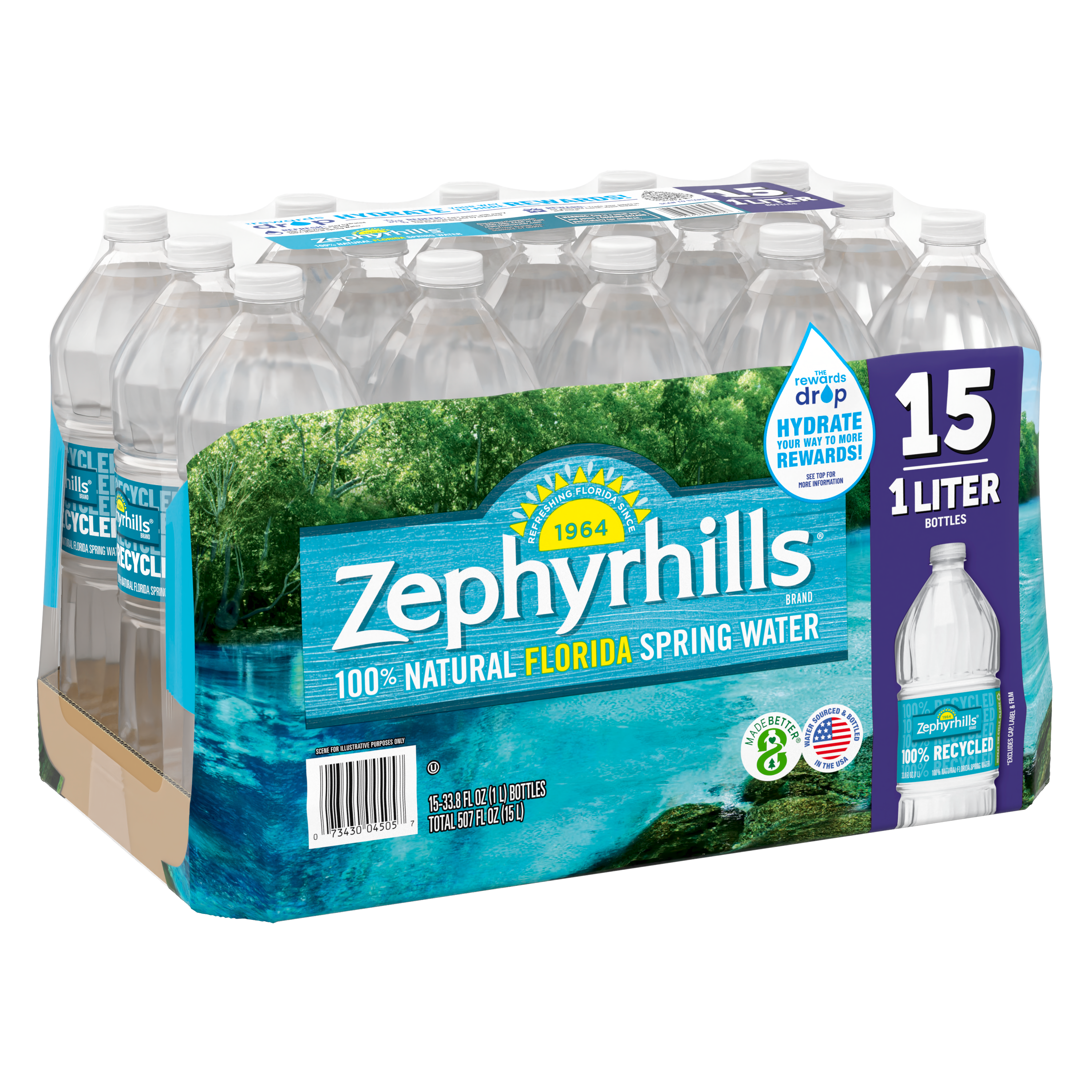 Zephyrhills  Spring water 1.5L 15 pack