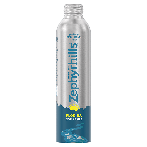 Zephyrhills Florida Spring Water 25 fl oz Aluminum Bottle