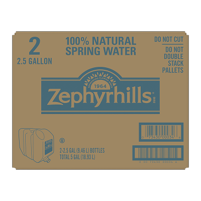 Zephyrhills - 2.5 gal - 2 pack - center flat