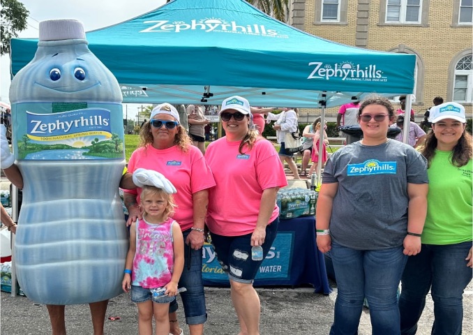 A community event with Zephyrhills.